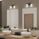 Replay 2 Light 13 inch Black Bath Vanity Wall Light